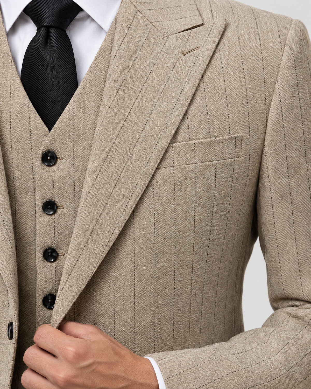 The Beaumont — Gros plan sur le tissu et le revers