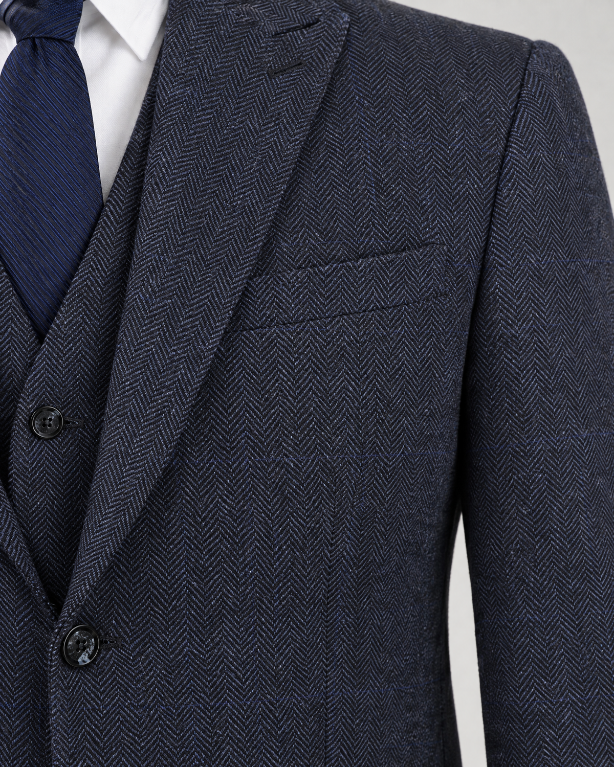 The Hawthorne — Gros plan sur le tissu et le revers